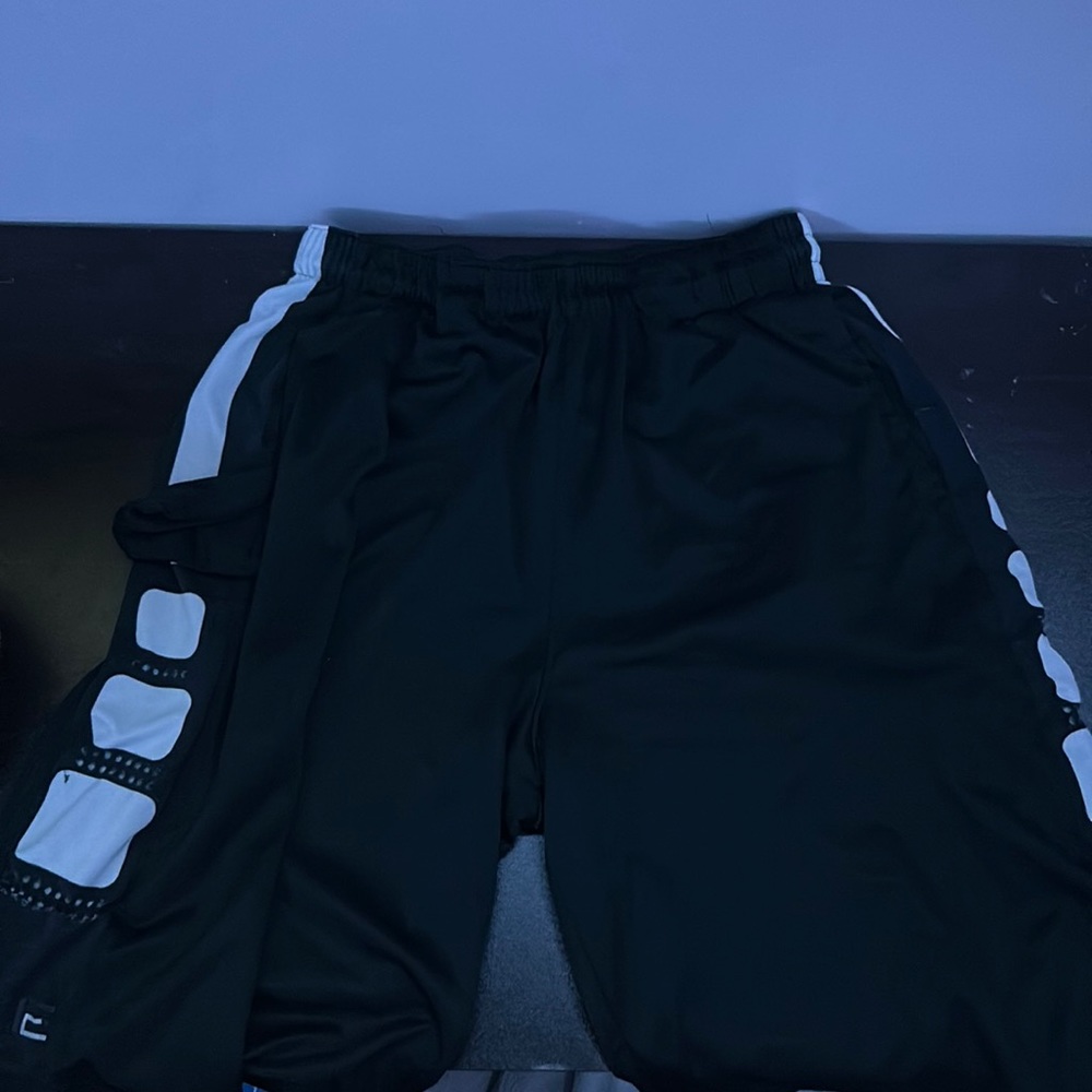 Black and white Nike dri fit shorts